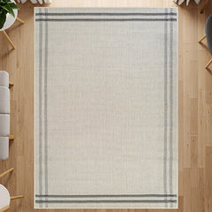 Woolen Bone 7 Washable Jute-Look Rug | Minimalist Decor - Ornate Home