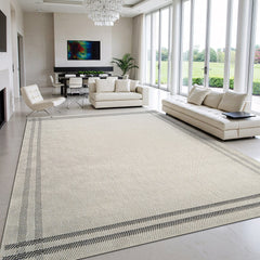 Woolen Bone 7 Washable Jute-Look Rug | Minimalist Decor - Ornate Home
