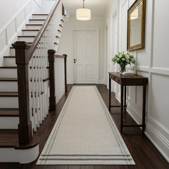 Woolen Bone 7 Washable Jute-Look Rug | Minimalist Decor - Ornate Home
