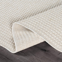 Woolen Bone Jute-Look Area Rug | Bright & Washable - Ornate Home