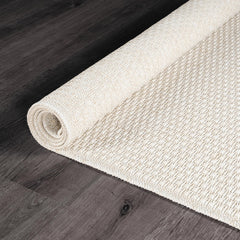 Woolen Bone Jute-Look Area Rug | Bright & Washable - Ornate Home