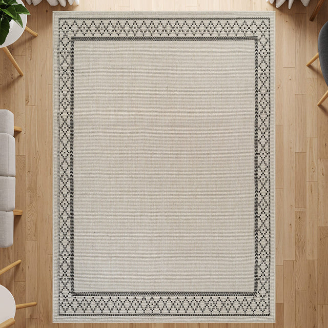 Woolen Bone Look Jute-Look Rug | Light & Stain-Resistant - Ornate Home
