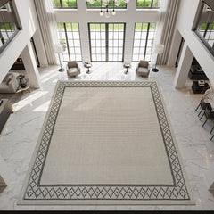 Woolen Bone Look Jute-Look Rug | Light & Stain-Resistant - Ornate Home