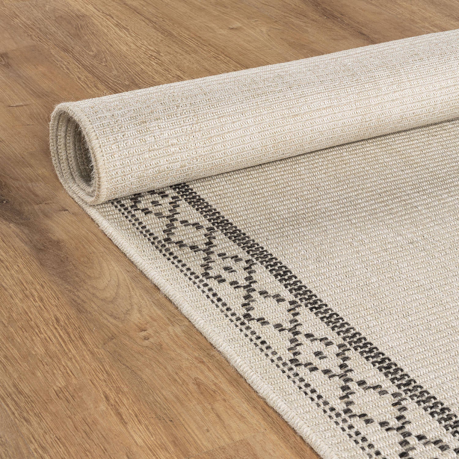 Woolen Bone Look Jute-Look Rug | Light & Stain-Resistant - Ornate Home