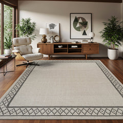 Woolen Bone Look Jute-Look Rug | Light & Stain-Resistant - Ornate Home