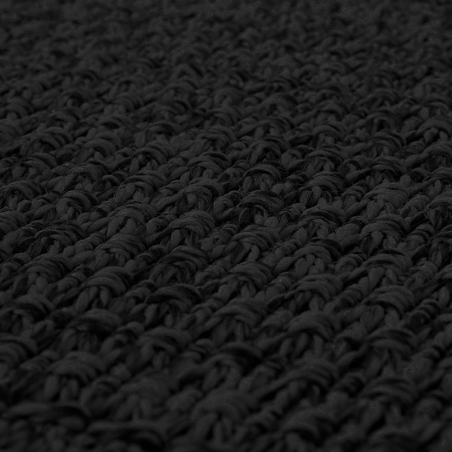 Woolen Dark Gray Jute-Look Area Rug | High-Traffic Ready - Ornate Home