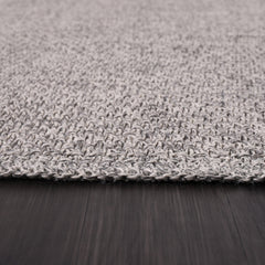Woolen Gray Easy Jute-Look Rug | Easy Care Indoor & Outdoor - Ornate Home