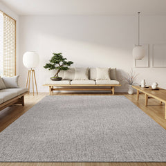 Woolen Gray Easy Jute-Look Rug | Easy Care Indoor & Outdoor - Ornate Home