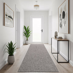 Woolen Gray Easy Jute-Look Rug | Easy Care Indoor & Outdoor - Ornate Home