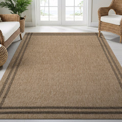 Woolen Natural 7 Indoor/Outdoor Rug | Rustic Jute Style - Ornate Home