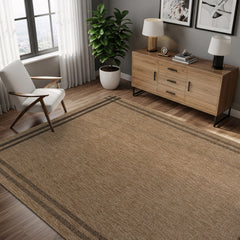 Woolen Natural 7 Indoor/Outdoor Rug | Rustic Jute Style - Ornate Home