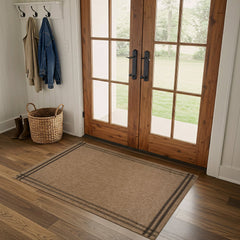 Woolen Natural 7 Indoor/Outdoor Rug | Rustic Jute Style - Ornate Home