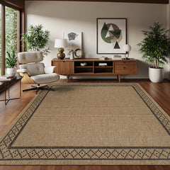 Woolen Natural Easy Jute-Look Area Rug | Pet-Friendly & Durable - Ornate Home