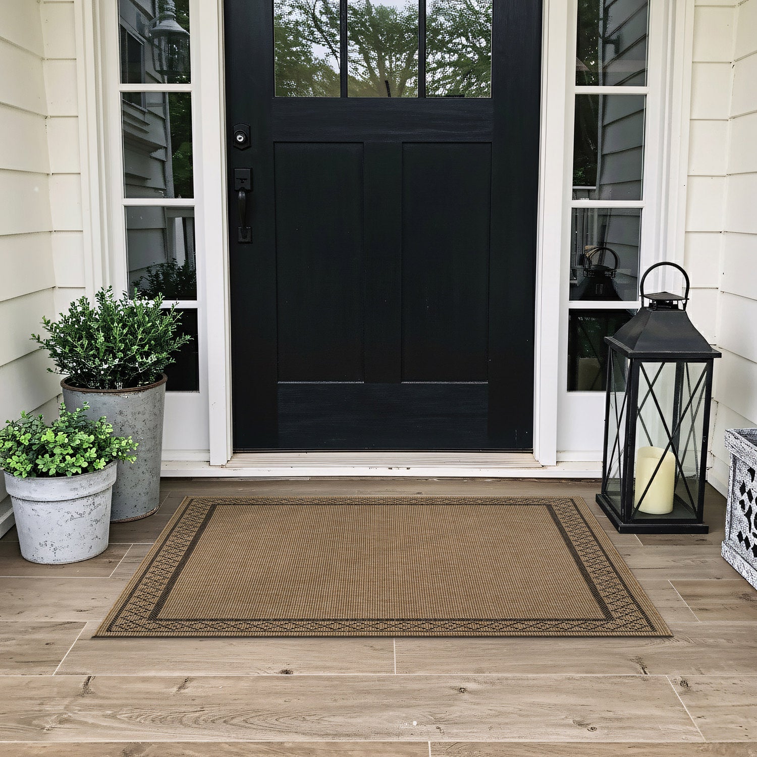 Woolen Natural Easy Jute-Look Area Rug | Pet-Friendly & Durable - Ornate Home