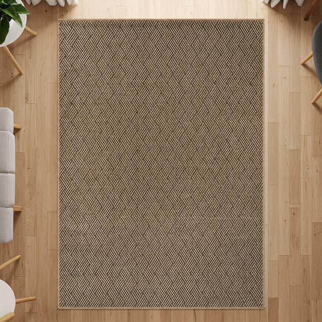 Woolen Natural Easy Jute-Look Rug | Indoor/Outdoor Washable - Ornate Home