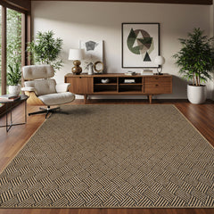 Woolen Natural Easy Jute-Look Rug | Indoor/Outdoor Washable - Ornate Home