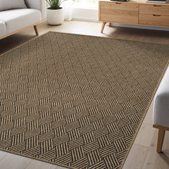 Woolen Natural Easy Jute-Look Rug | Indoor/Outdoor Washable - Ornate Home