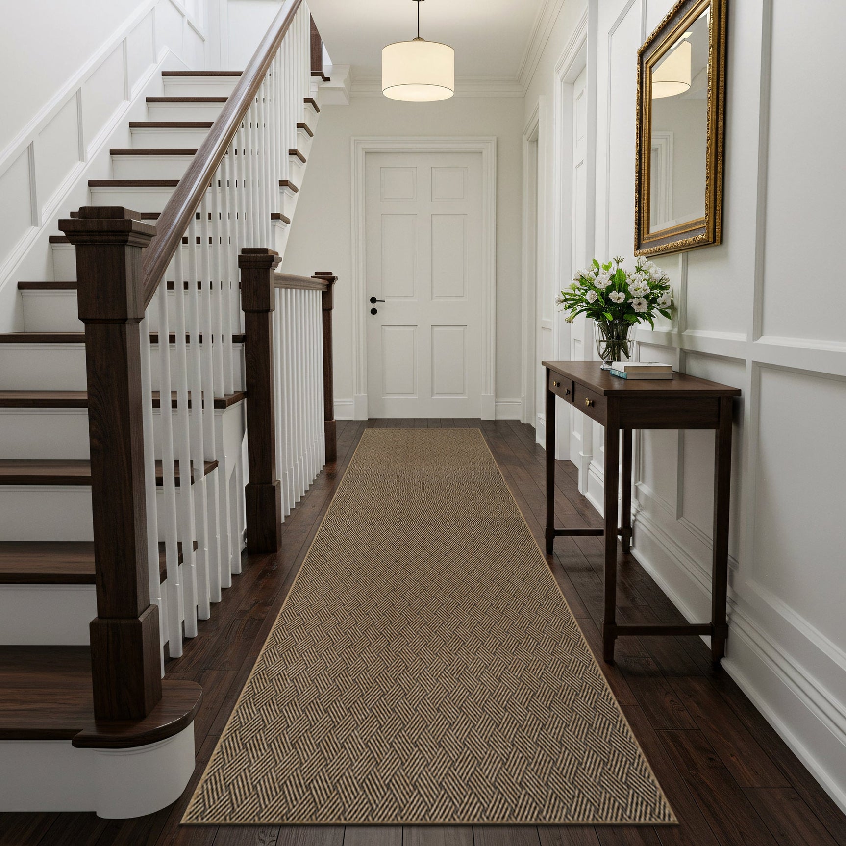 Woolen Natural Easy Jute-Look Rug | Indoor/Outdoor Washable - Ornate Home