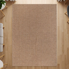 Woolen Natural Jute-Look Area Rug | Classic Earthy Style - Ornate Home
