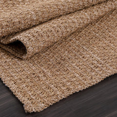 Woolen Natural Jute-Look Area Rug | Classic Earthy Style - Ornate Home