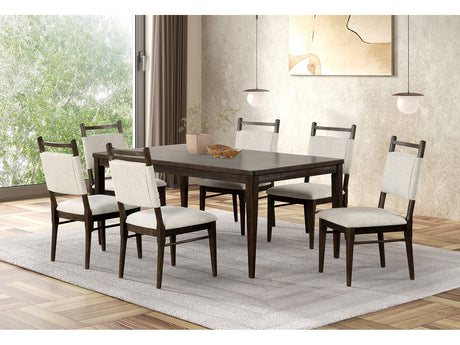 Woolwich Dark Walnut 7 Piece Dining Set - Ornate Home