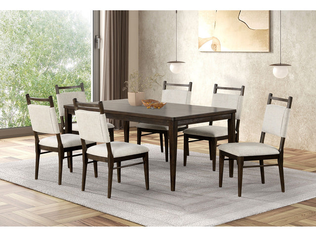 Woolwich Dark Walnut 7 Piece Dining Set - Ornate Home