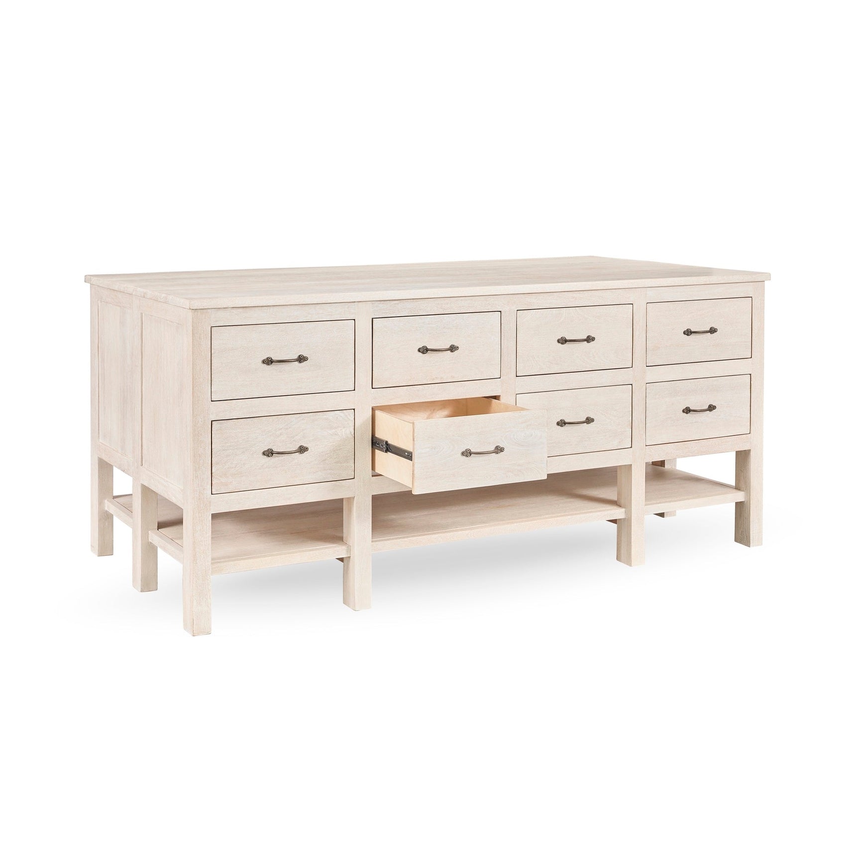 Workstation Creamwood Cabinet - Ornate Home