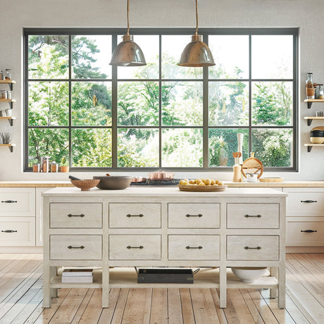 Workstation Creamwood Cabinet - Ornate Home