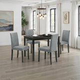 Worland Espresso 5 Pc. Dining Table Set - Ornate Home