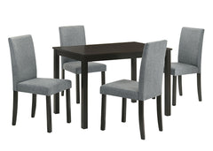 Worland Espresso 5 Pc. Dining Table Set - Ornate Home