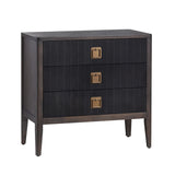 Worthington Brown/Black Three-Drawer Chest - Ornate Home
