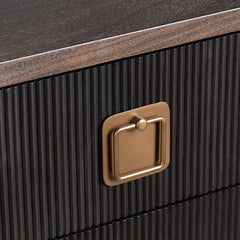 Worthington Brown/Black Three-Drawer Chest - Ornate Home