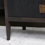 Worthington Brown/Black Three-Drawer Chest - Ornate Home