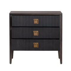 Worthington Brown/Black Three-Drawer Chest - Ornate Home
