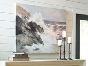 Worthner Tan/Gray/White Wall Art (Online Special Price) - Ornate Home