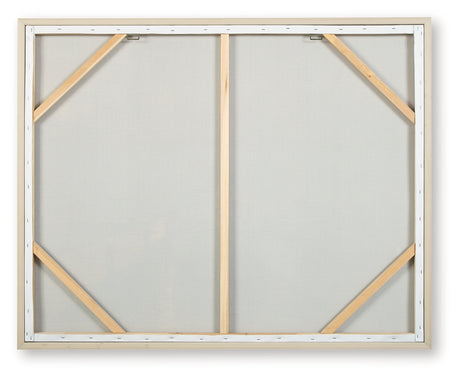 Worthney Blue/White/Brown Wall Art - Ornate Home