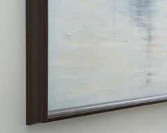 Worthney Blue/White/Brown Wall Art - Ornate Home