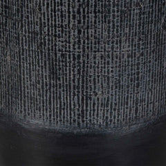 Woven Shadow Black Vases (Set of 2) - Ornate Home