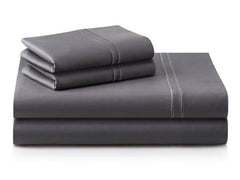 Woven Supima Charcoal Cal King Cotton Sheet Set - Ornate Home
