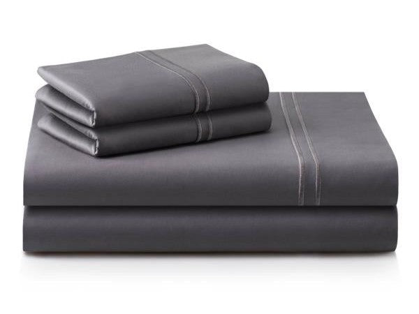 Woven Supima Charcoal Split King Cotton Sheet Set - Ornate Home
