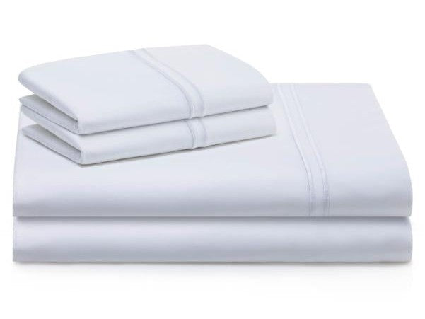 Woven Supima White King Pillowcase Set - Ornate Home