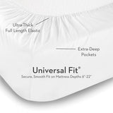 Woven Supima White King Pillowcase Set - Ornate Home