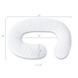 Wrap-Around White One Size Pillow - Ornate Home