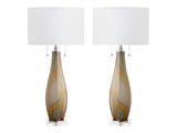Wren Gold/White Table Lamp (Set of 2) - Ornate Home