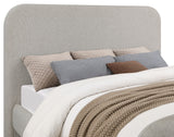 Wren Grey Eastern King Upholstered Panel Bed - Ornate Home