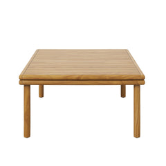 Wren Natural Outdoor Patio Teak Wood Coffee Table - Ornate Home