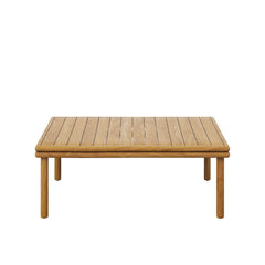Wren Natural Outdoor Patio Teak Wood Coffee Table - Ornate Home