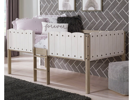 Wrenalyn Two-tone Twin Loft Bed Frame - Ornate Home
