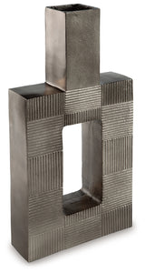 Wrengrove Antique Nickel Finish Vase - Ornate Home