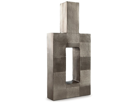 Wrengrove Antique Nickel Finish Vase - Ornate Home